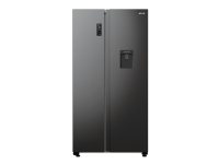 Gorenje Advanced NRR9185EABXLWD - Køleskab/fryser - side-by-side med vanddispenser - bredde: 91.5 cm - dybde: 67 cm - højde: 178.6 cm - 547 liter - Klasse E - sort