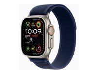 Apple Watch Ultra 2 49 mm – titanium natur – Trail Loop blå M/L
