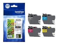 Brother LC422XL Multipack - 4 pakker - Højtydende - sort, gul, cyan, magenta - original - blækpatron