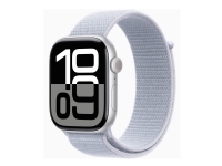 Apple Watch Series 10 - Blå/Sølvfarvet, 46 mm