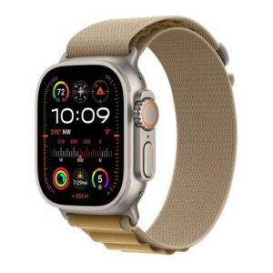 Apple Watch Ultra 2 49mm - Titanium Case med Tan Alpine Loop - Small