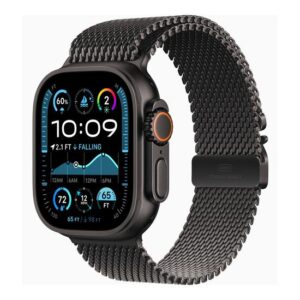 Apple Watch Ultra 2 - sort titanium - milanesisk løkke - sort - 64 GB
