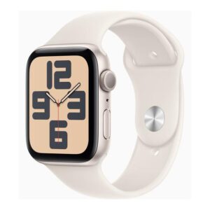 Apple Watch SE 44mm - Starlight Aluminium Case med Starlight Sport Band - M/L