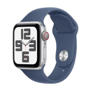 Apple Watch SE 40mm - Silver Aluminium Case med Denim Sport Band - M/L