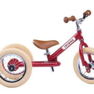 Trybike Retro Løbecykel 2-i-1 - To eller Tre Hjul - Vintage Rød