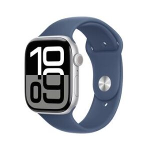 Apple Watch Series 10 - blå/sølv, 46 mm