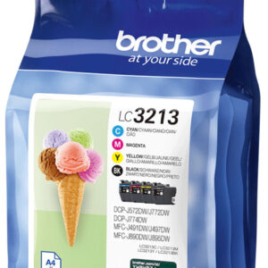 Brother Brother LC3213 MultiPack BK,C,M,Y, LC3213VAL Modsvarer: N/A