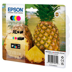 Epson 604XL Multipack - 4-pack - XL - black yellow cyan magenta - original - ink cartridge - Blækpatron Cyan