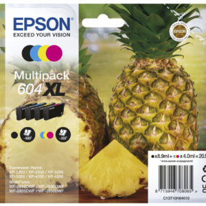 Epson 604XL Multipack - 4-pack - XL - black yellow cyan magenta - original - ink cartridge - Blækpatron Cyan