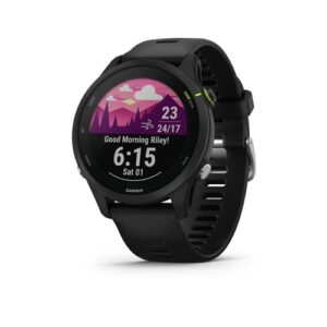 Garmin Forerunner 255 Music 46 mm - Sort - Sportsur