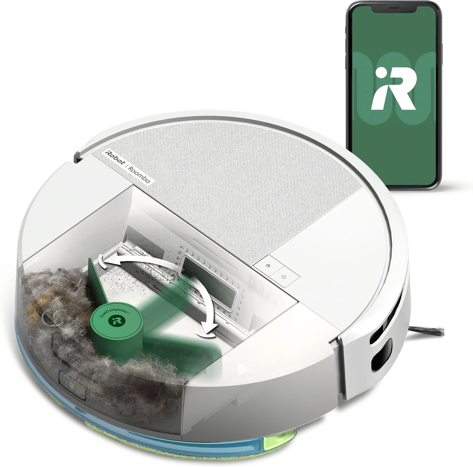 iRobot Roomba 205 Combo Robotstøvsuger med DustCompactor™ - Hvid