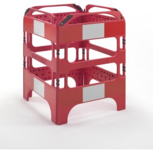 SAFEGATE foldbar sikkerhedsafspærring, 4 sider x 75 cm