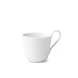 Royal Copenhagen Hvid Riflet, højhankskop 33 cl