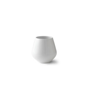 Royal Copenhagen Hvid Riflet, mellem vase 15 cm