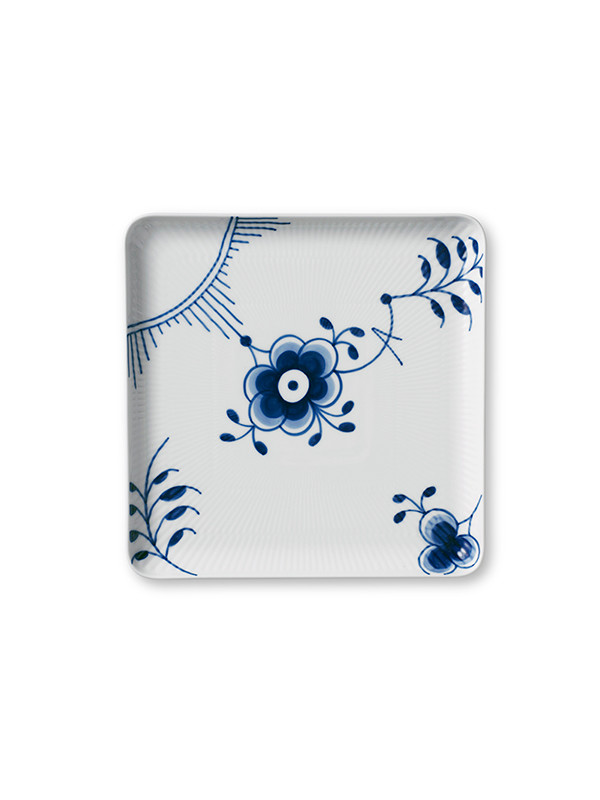 Royal Copenhagen Blå Mega Riflet firkantet asiet - stor