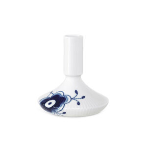 Royal Copenhagen Blå Mega Riflet lysestage - H:12 cm