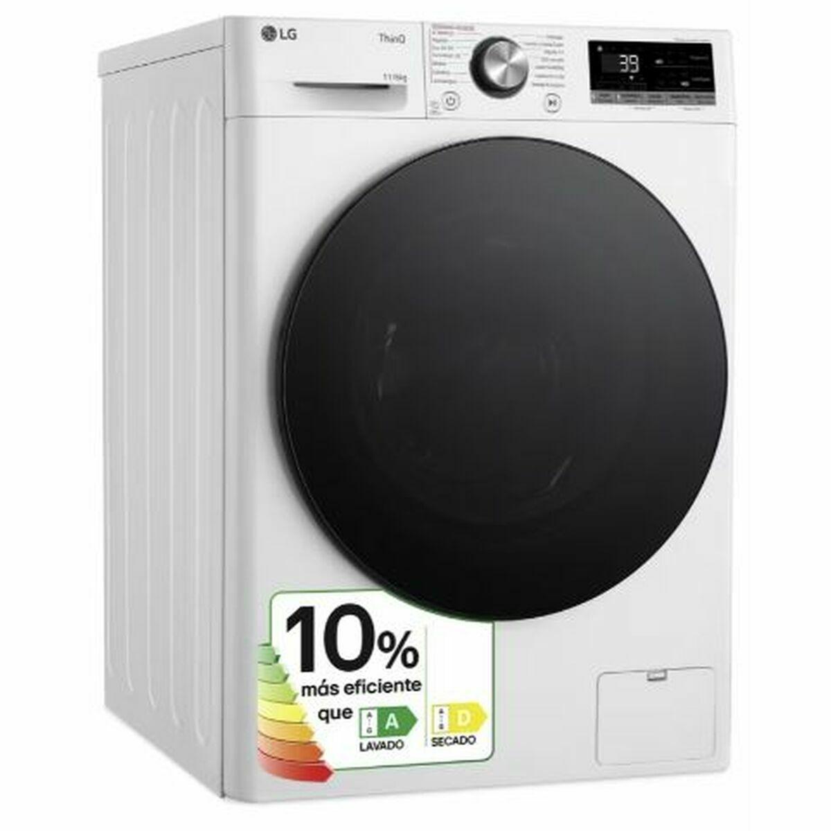 LG F4DR7011AGW Vaskemaskine/tørretumbler, hvid
