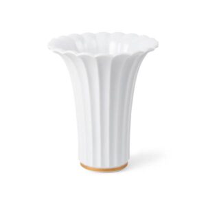 Royal Copenhagen Vase med guldkant, 23 cm