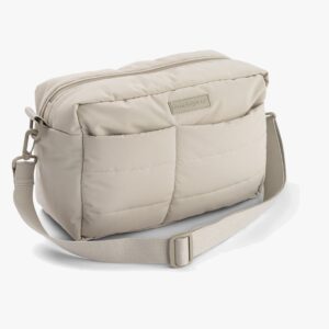Done By Deer Quiltet Pusletaske med Barnevognskrog, Sand