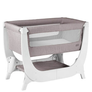Shnuggle Air Bedside Crib, Stone Grey