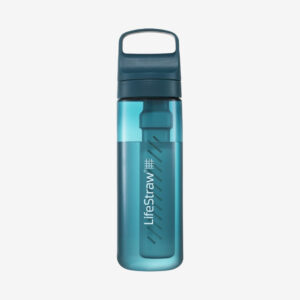LifeStraw Go 2.0 Water Filter Bottle 22o Laguna Teal Str. .65L
