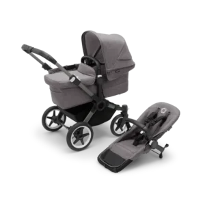 Bugaboo Donkey 5 Twin Barne/Klapvogn - grey melange