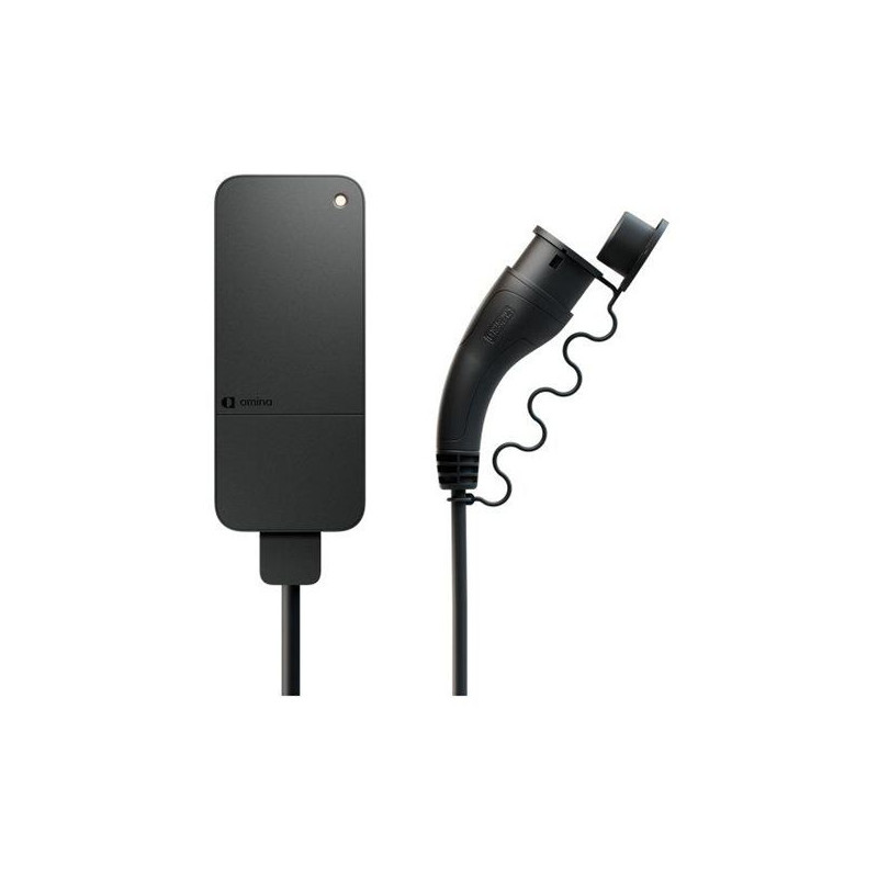 Amina S 32A ladeboks 22kW inkl. 6 meter kabel, Sort