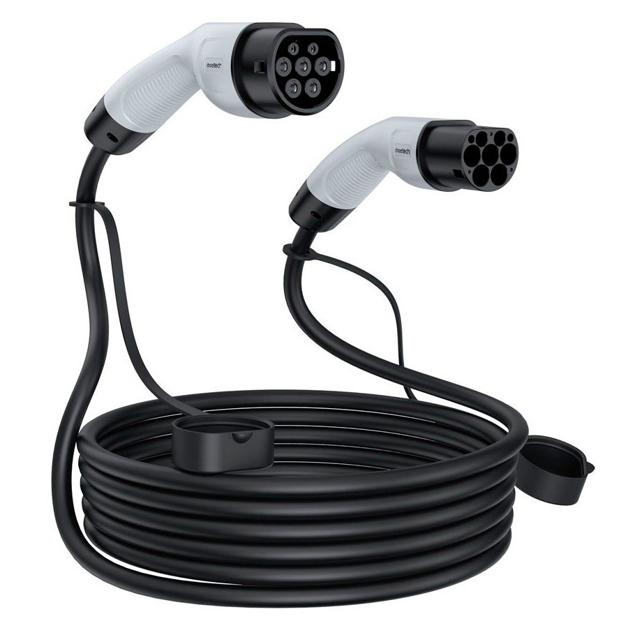 Choetech Type 2 ladekabel til elbil, 7kW 32A 1-faset, 5m