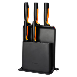 Fiskars Knivblok med Functional Form Knivsæt (Plast) 5-Pack