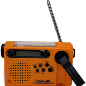 Zovcal FM Nødradio med Håndsving og Solceller - Orange