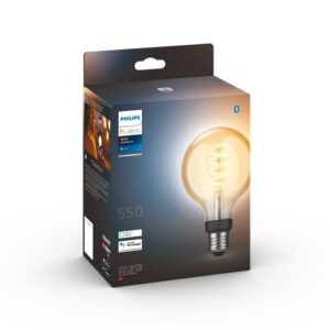 Philips Hue E27 pære, G93 Globe-filament, White Ambiance