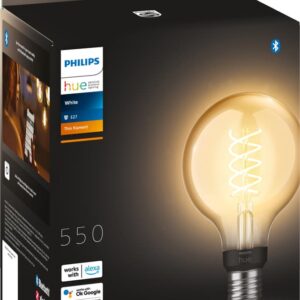 Philips Hue E27 LED-pre, Glde-filament, White - 5 pærer