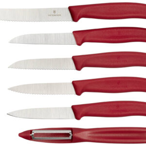 Victorinox Swiss Classic veget. knife-Set 6pc red
