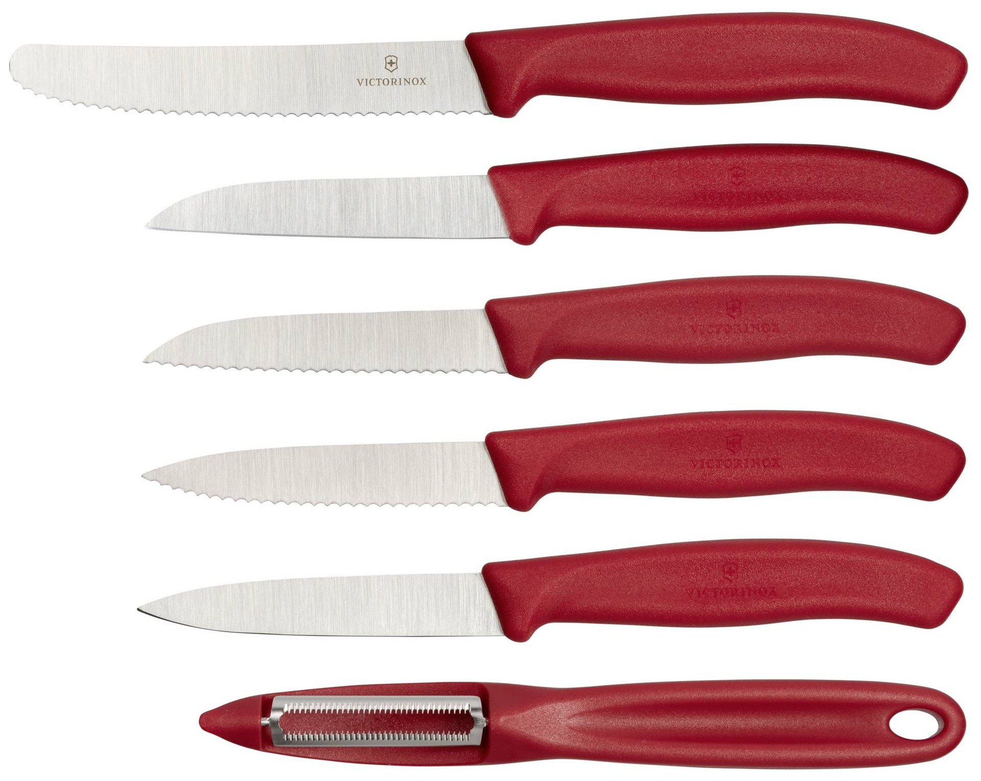 Victorinox Swiss Classic veget. knife-Set 6pc red