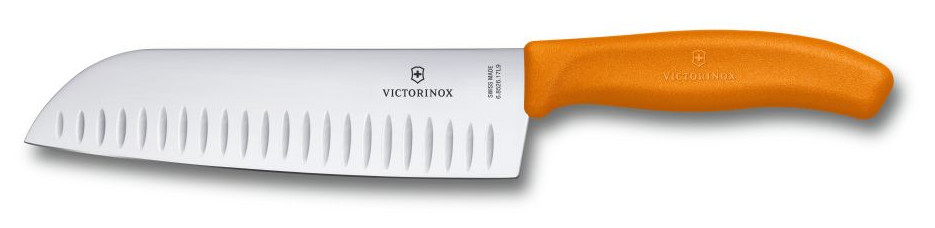 Victorinox Swiss Classic Santokumesser 17cm orange