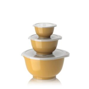 Margrethe Røreskålesæt 3 skåle med låg Curry, Rosti