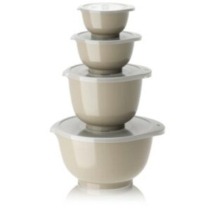 Margrethe Røreskålesæt 4 skåle med låg Humus, Rosti